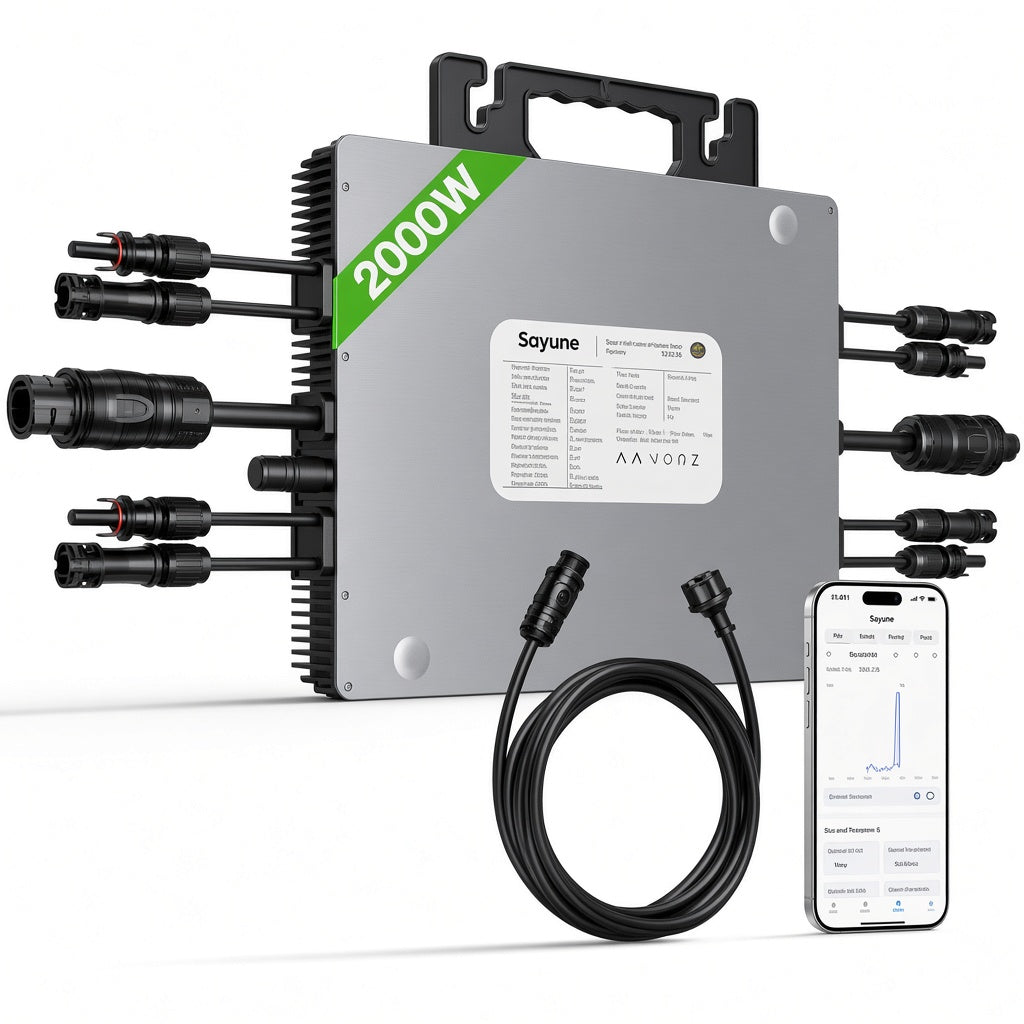 LS-2000 — Micro-onduleur solaire WiFi 2000W — image produit 1